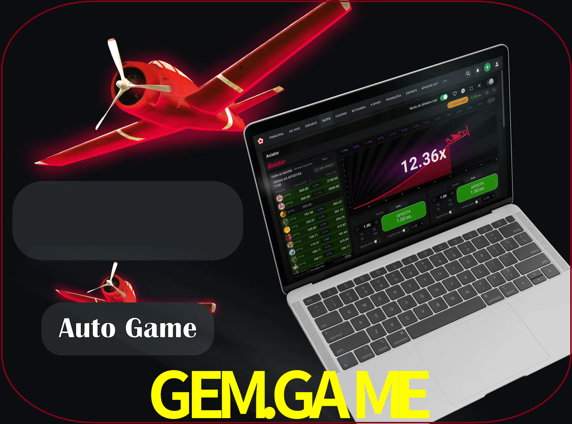No modo automático, os jogos apostam e sacam seu dinheiro automaticamente.