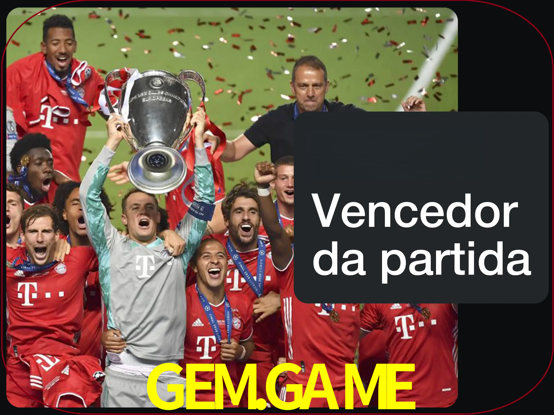 Aposte no vencedor e ganhe uma grande quantia de dinheiro.