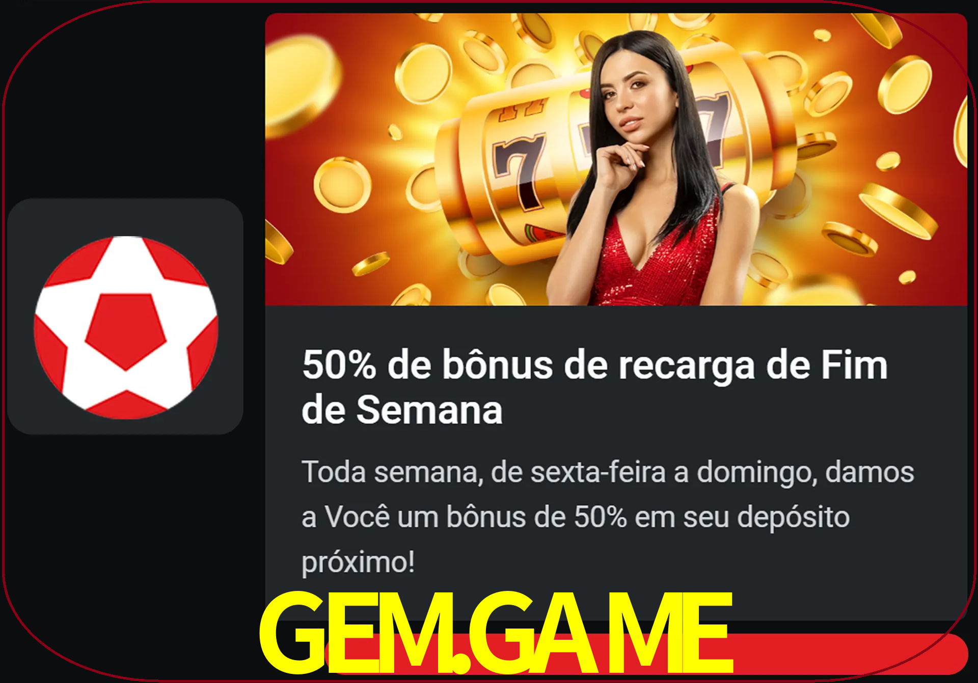 Volte a cada semana para receber novos bônus em dinheiro.