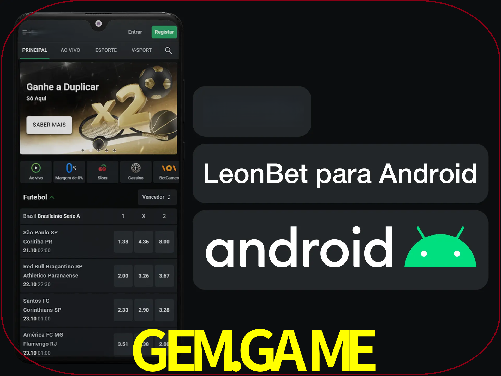 Adquira sua versão poket de LeonBet.